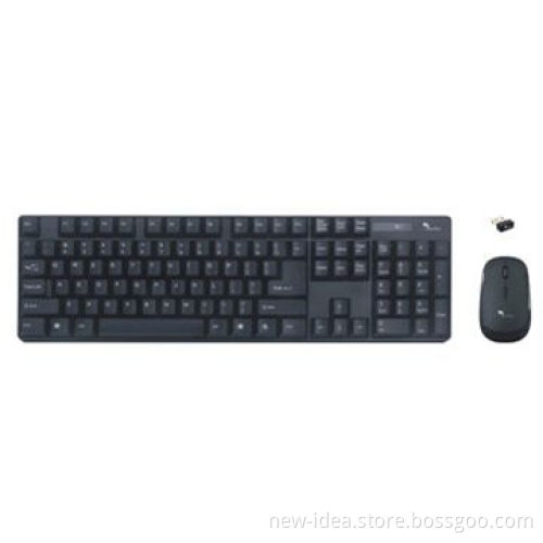 Wireless Keyboard and Mouse Combo, 2,410 to 2,470MHz Working Rate Range and 1.8 to 3.4V Working